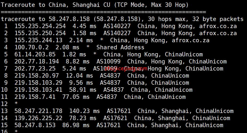 hhc11 华纳云(hncloud)-cn2+bgp线路香港云服务器测评