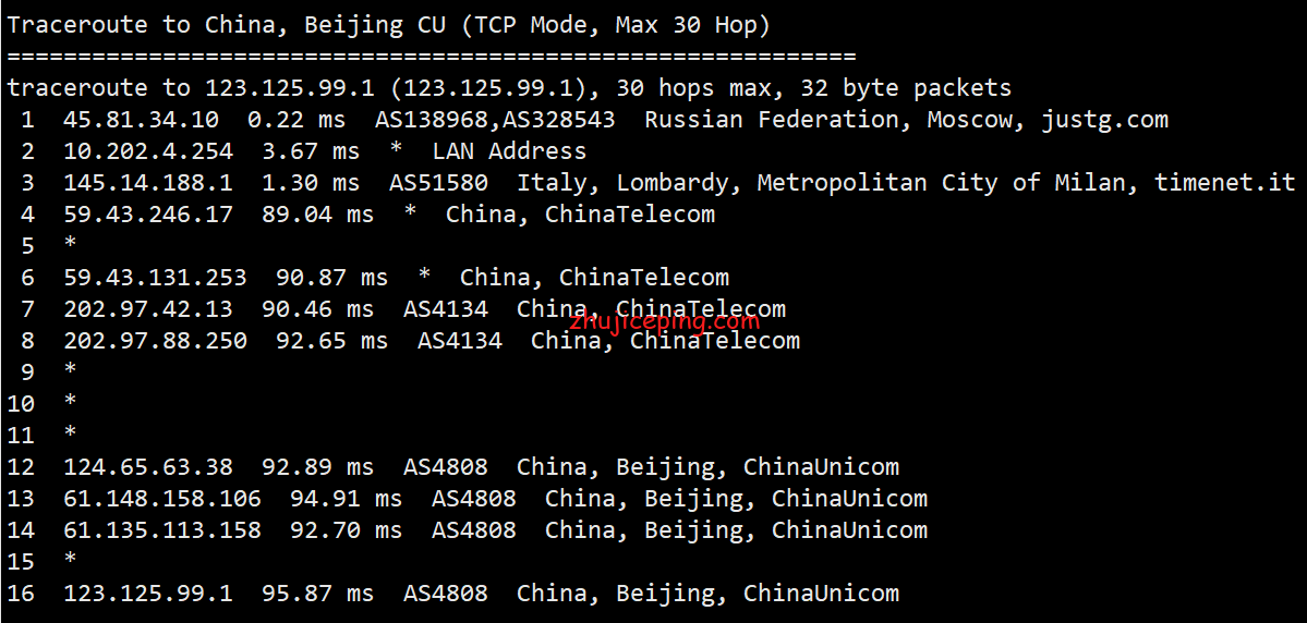 iru9 简单测评imidc俄罗斯机房cn2线路的物理服务器（实际是三线回程cn2）