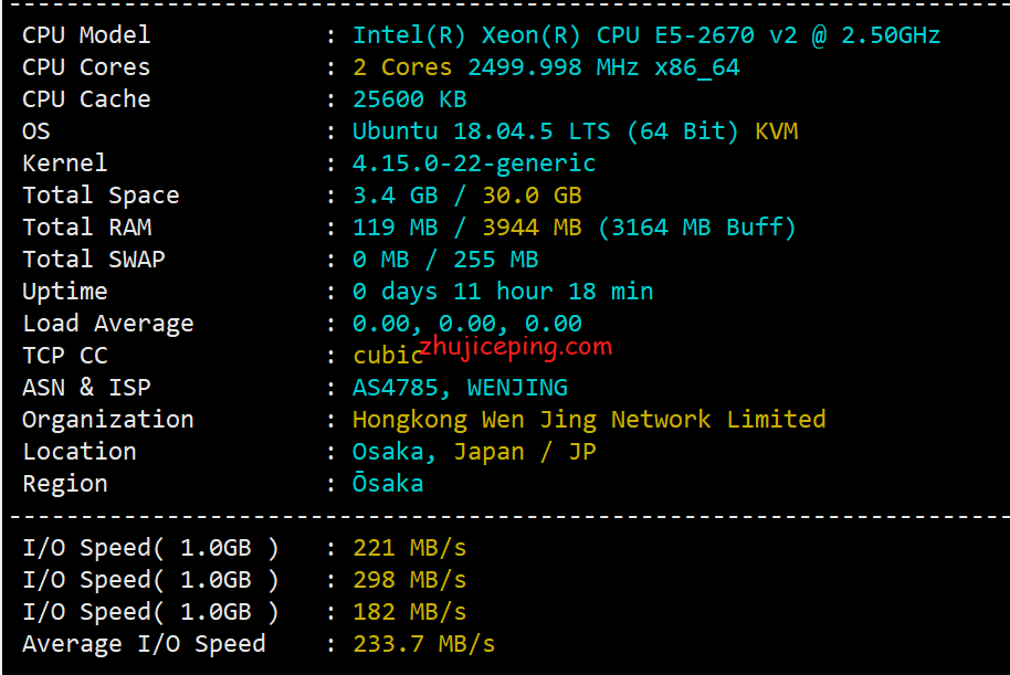 hostkvm：日本东京机房VPS简单测评，分享网络实测数据-国外主机测评