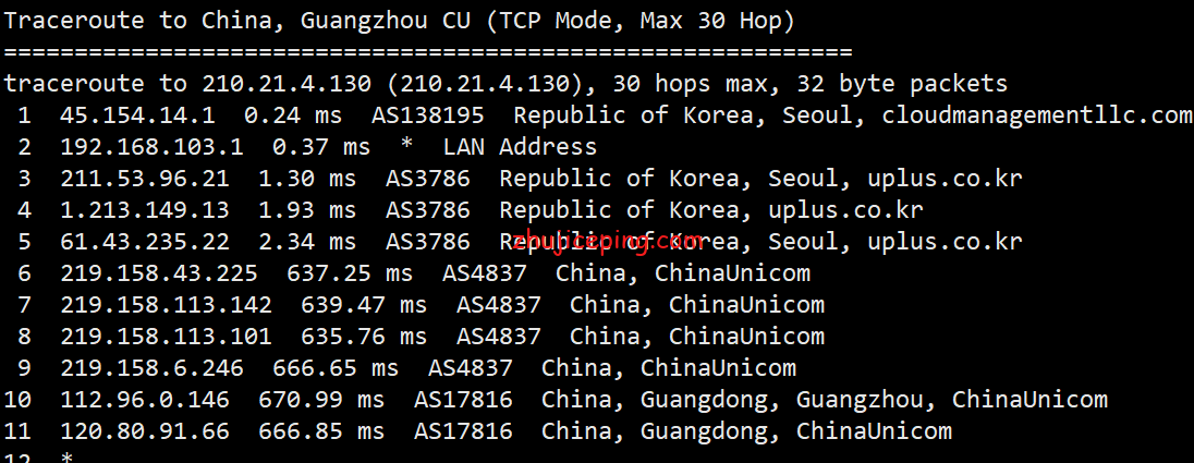 krc12 hostkvm：韩国VPS（cn2\cmi等混合BGP）简单测评，分享实测网络数据