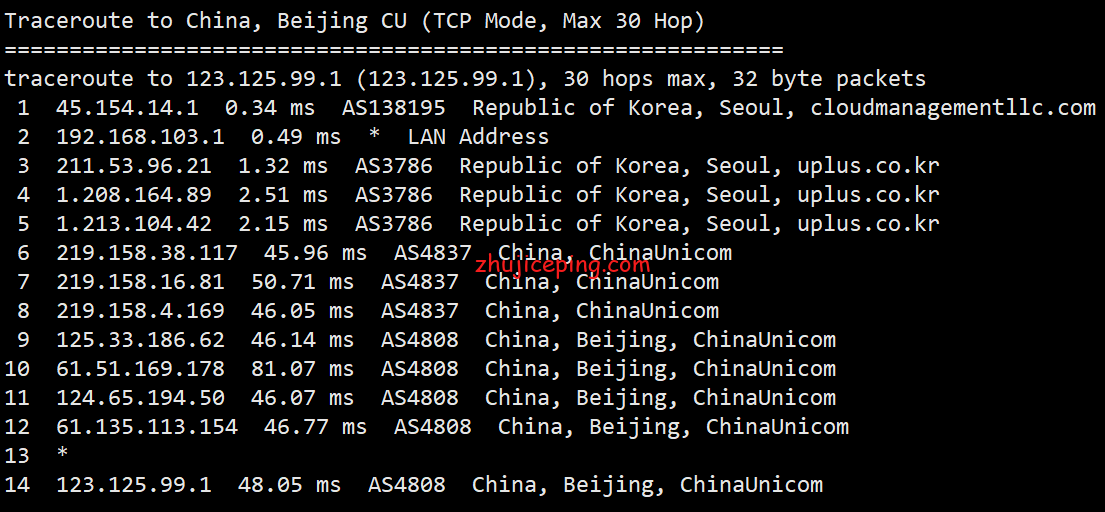 krc6 hostkvm：韩国VPS（cn2\cmi等混合BGP）简单测评，分享实测网络数据