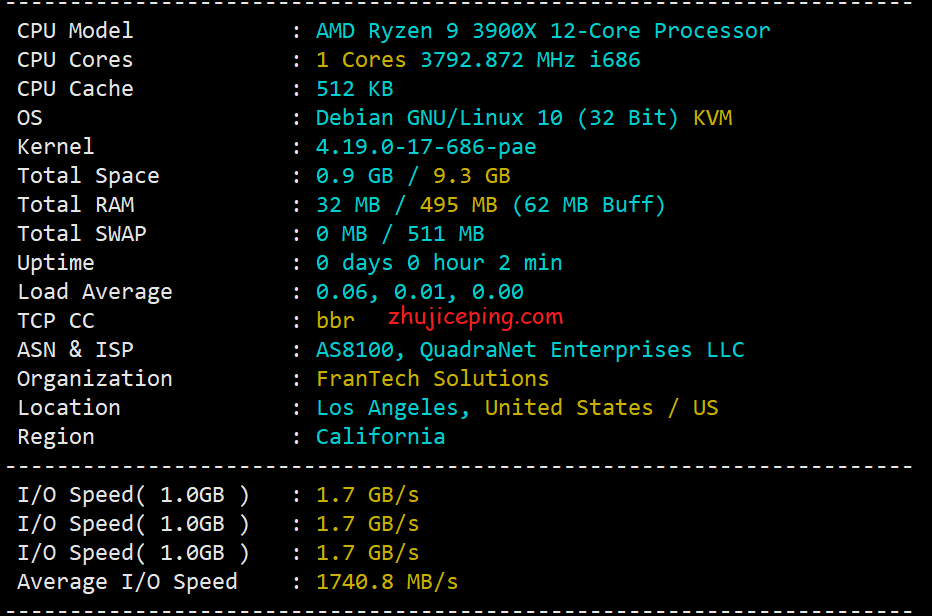 buyvm迈阿密机房VPS国内首发测评,高性能平台:AMD Ryzen 9 3900x+DDR4+NVMe+1Gbps带宽不限流量-国外主机测评
