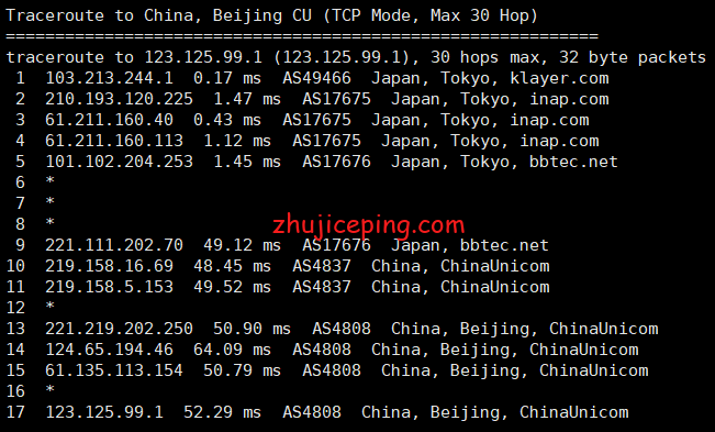 bjp8 bgpto：日本东京机房独立服务器简单测评，分享实测数据
