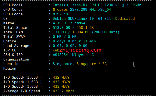 bgpto：新加坡机房独立服务器简单测评，分享实测数据-国外主机测评