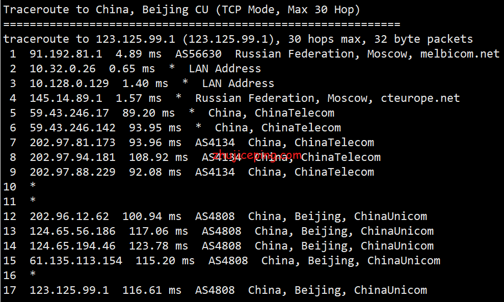 me6 简单测评melbicom俄罗斯莫斯科数据中心的VPS，三网CN2回国，电信双程cn2