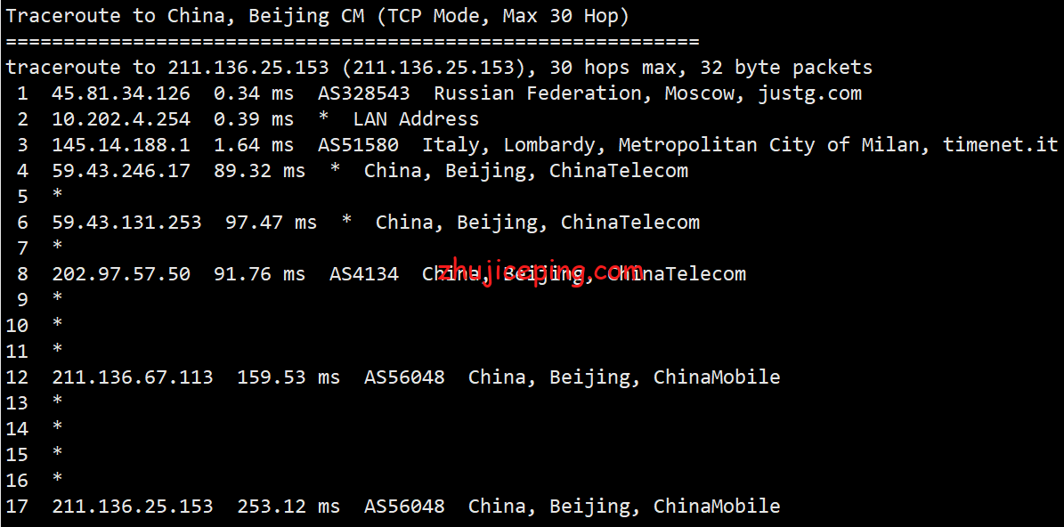 hostyun：俄罗斯cn2 gia线路VPS简单测评，三网强制CN2 GIA