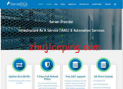 servarica：加拿大VPS，原生IP，不限流量，低至$2/月每1T硬盘（ZFS raidz2）