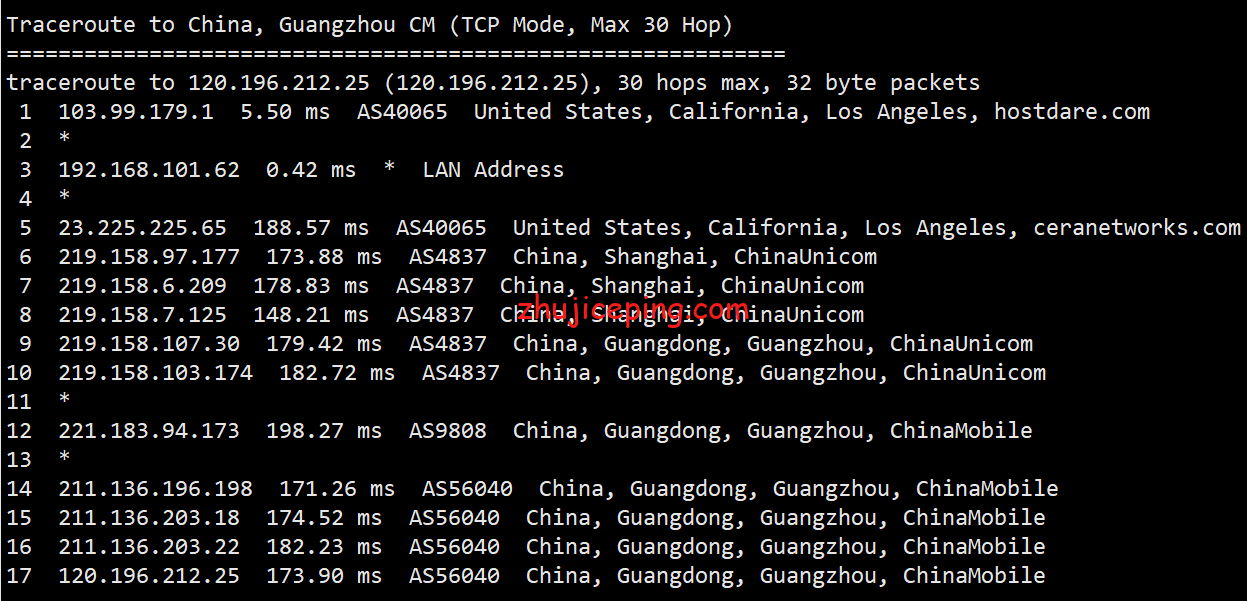 hd21 依旧是那么稳，简单测评hostdare美国cn2 gia VPS，电信CN2、联通和移动走AS4837