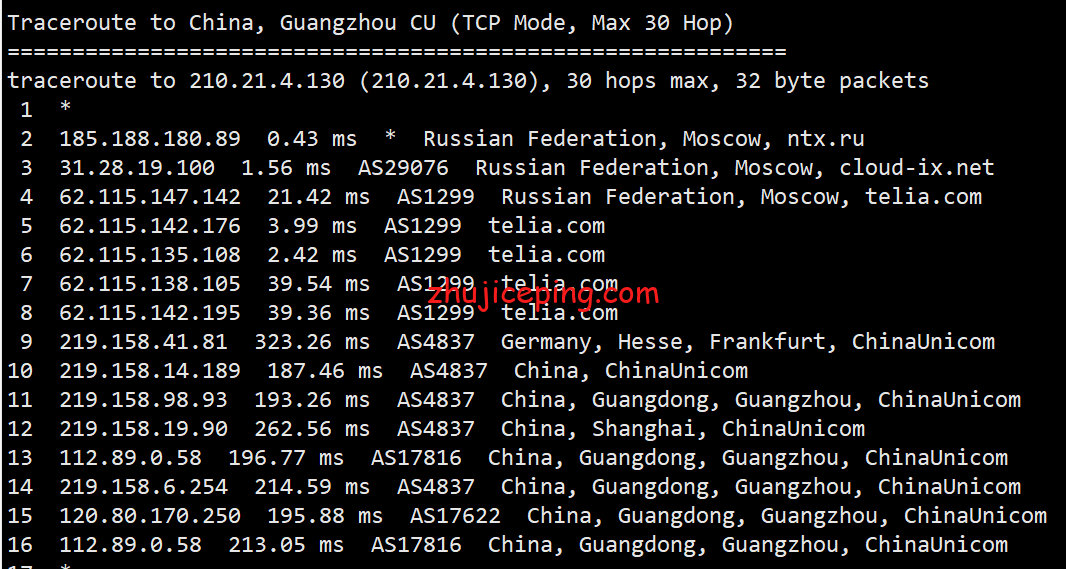 firstbyte：简单测评下俄罗斯莫斯科数据中心的VPS，没有惊喜