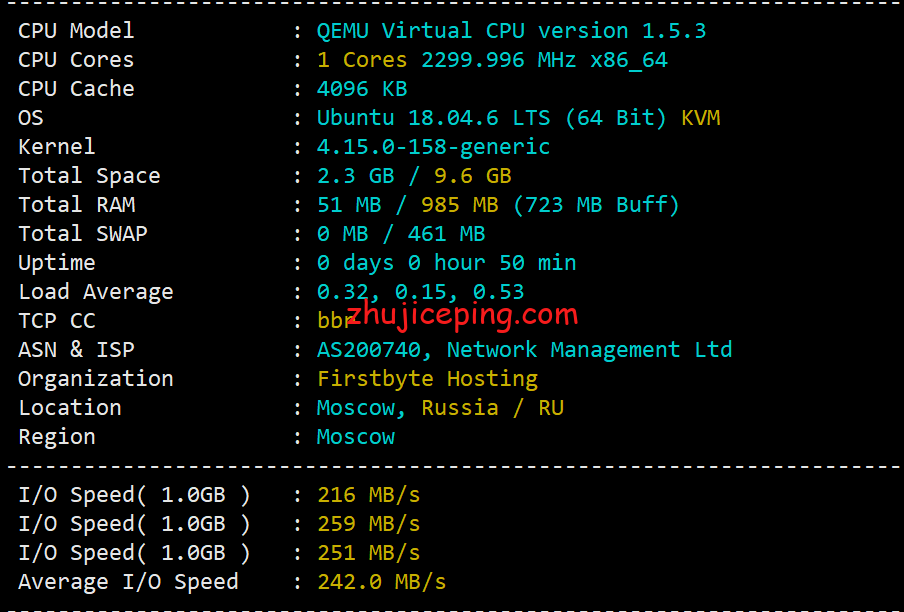 fbsg1 firstbyte：简单测评下不限流量的新加坡VPS，最低月付9.8元
