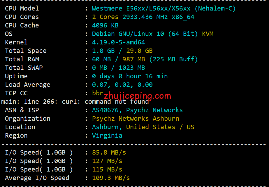 ufoddos1 简单测评下ufovps的“美国云服务器BGP(ddos高防)”系列