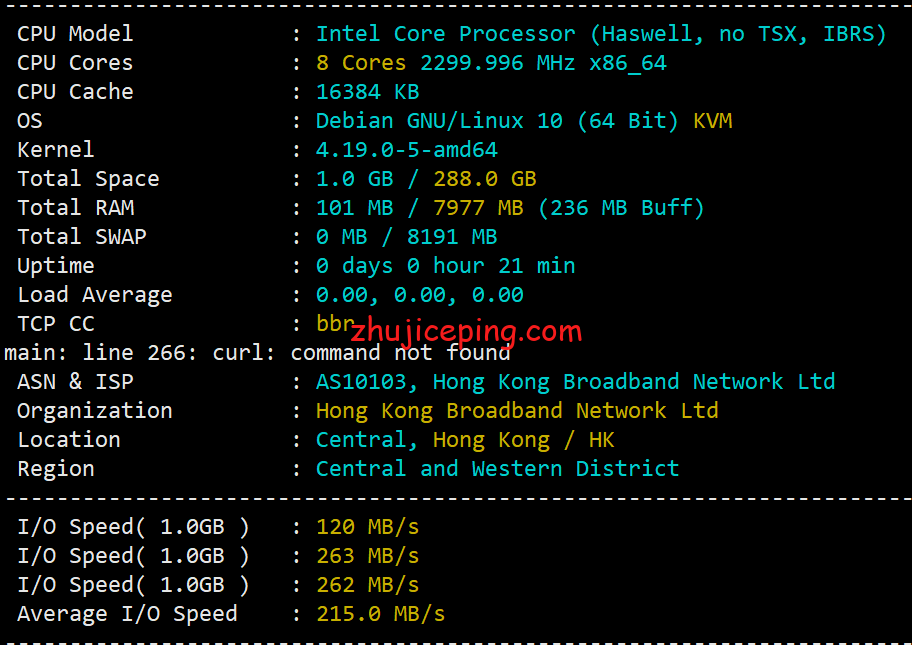 ufohkbgp1 简单测评ufovps的“原生IP”系列的“香港云服务器BGP(大带宽)”