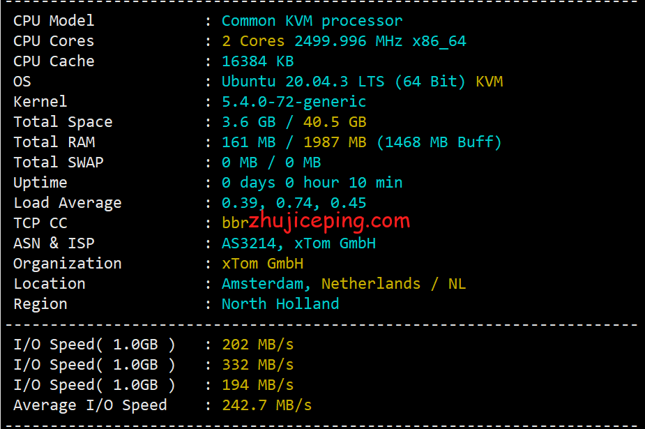 aynl1 aoyoyun傲游主机：荷兰机房CUII(AS9929)线路VPS简单测评