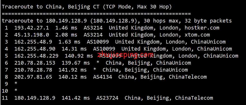 hy14 简单测评hostyun英国伦敦（联通AS9929）原生IP的VPS