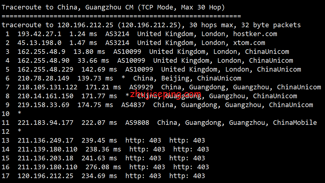 简单测评hostyun英国伦敦（联通AS9929）原生IP的VPS