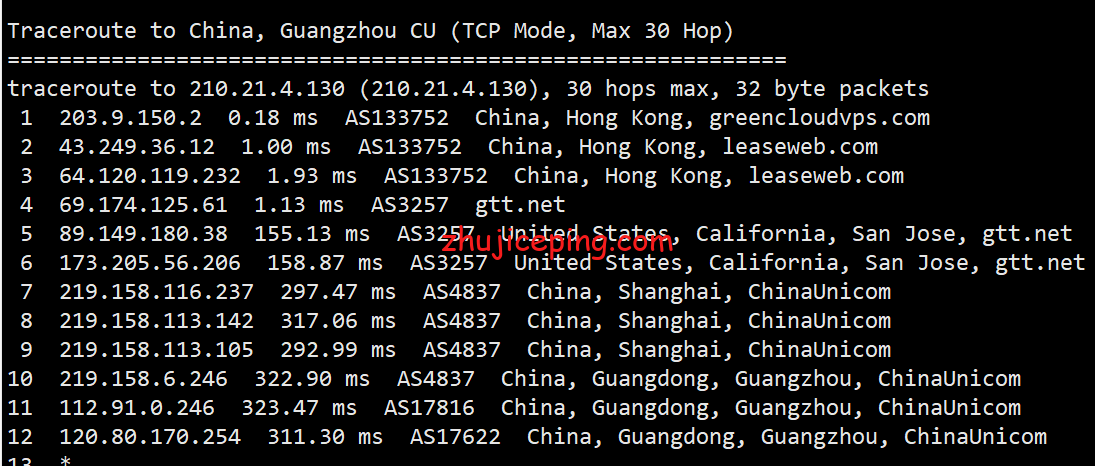 gcv20 简单测评下greencloudvps（绿云VPS）的香港VPS情况