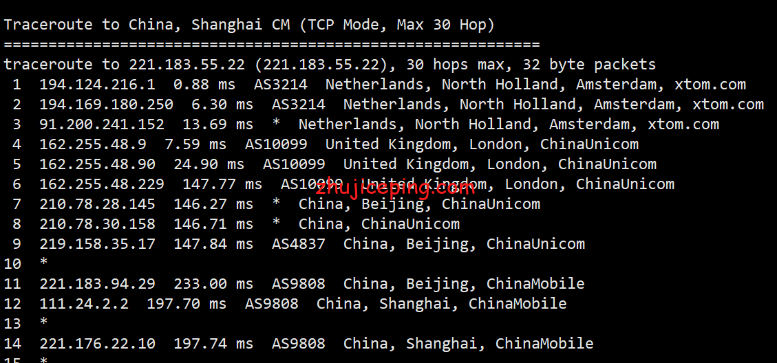 locn19 简单测试一下locvps走CUII(AS9929)线路的荷兰vps