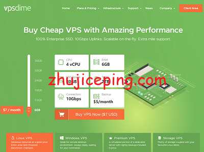 vpsdime：便宜Windows VPS，10Gbps大带宽，美国/荷兰机房，低至$7/月-4G内存/2核/50gSSD/4T流量-国外主机测评