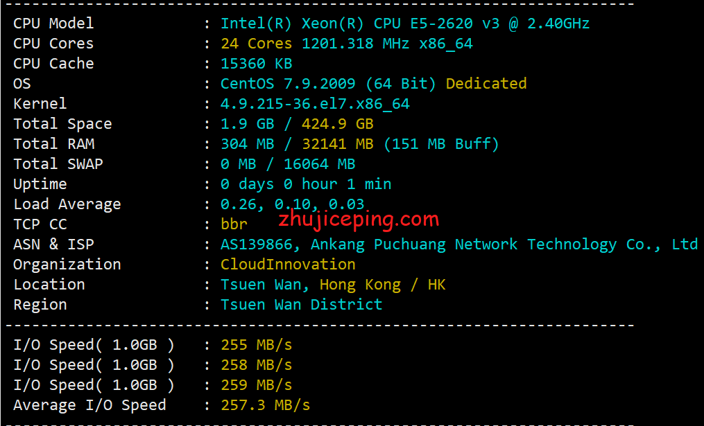 tudhk1 tudcloud香港CN2不限流量独立服务器简单测评