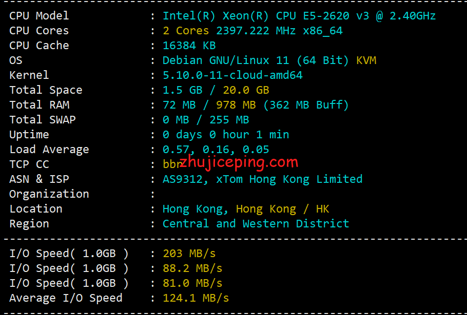 v.ps1_ 简单测评v.ps接入1Gbps香港CMI网络的香港vps（三网强制移动CMI直连）