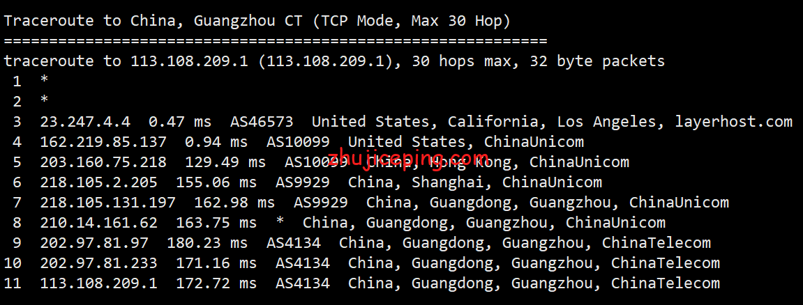 w3d19 简单测评下w3dhost美国洛杉矶AS9929网络的VPS