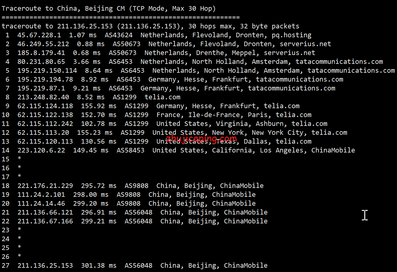 pqnl16 简单测评下the.hosting荷兰机房的不限流量vps
