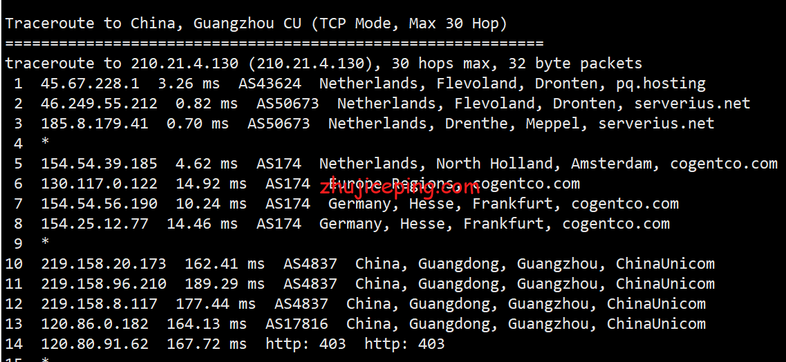 简单测评下pqhosting荷兰机房的不限流量vps