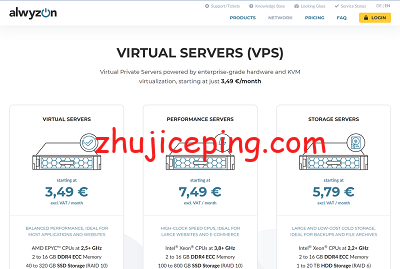Alwyzon：奥地利VPS，€35/年，2G内存/2核(EPYC)/40gNVMe/20T流量