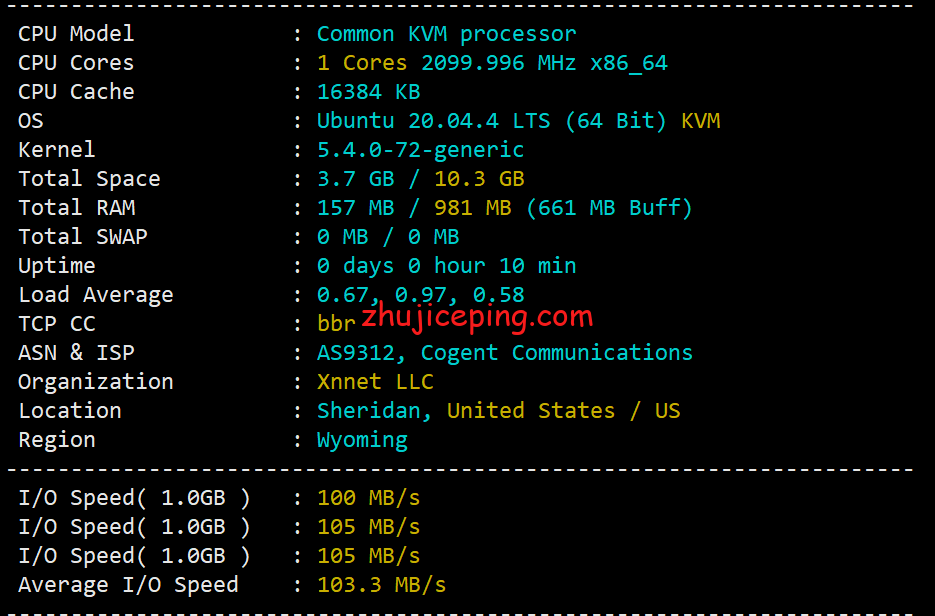 简单测评hostyun香港EQ机房移动CMI线路10Gbps带宽的VPS