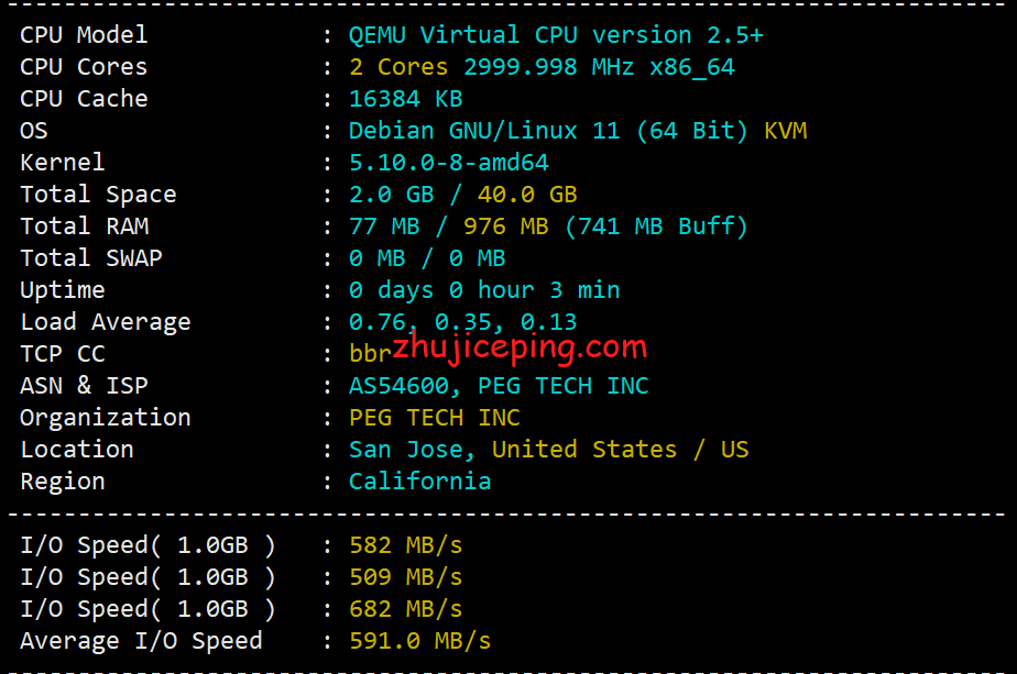 tc1 tripodcloud：简单测评美国三网cn2 gia vps（1Gbps带宽），高峰依旧高速坚挺