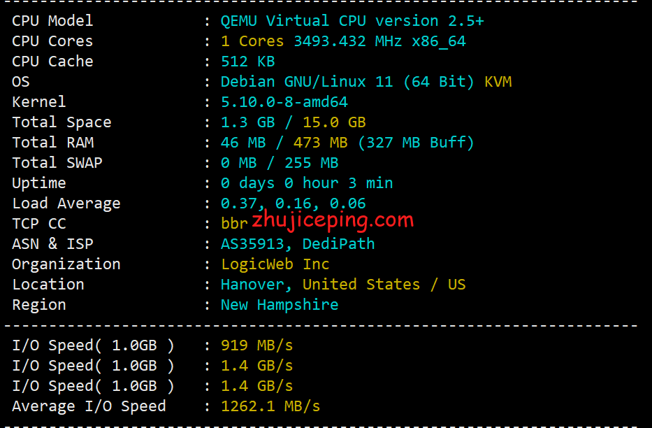 VirNY1 简单测评下Virmach纽约机房的AMD系列VPS
