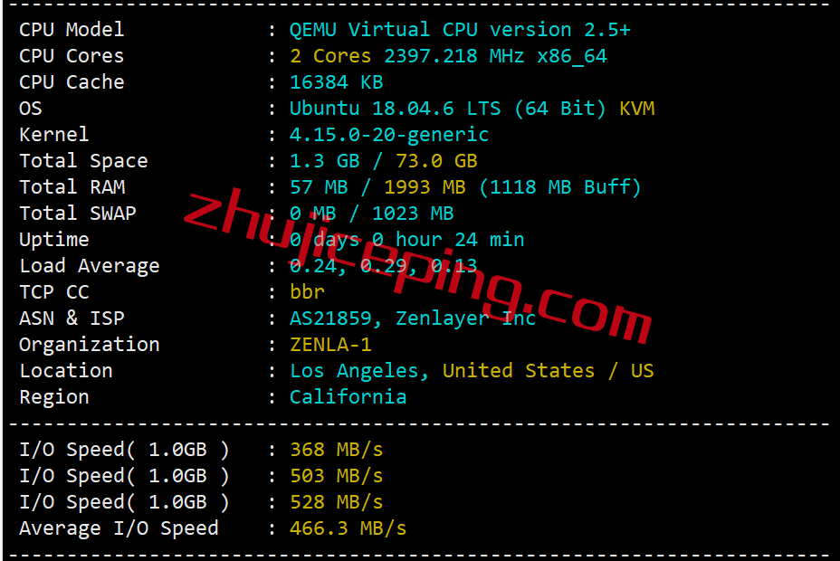 arklagia1 zenlayer怎么样？洛杉矶China Optimized云服务器真实测评：cn2 gia+as4837+cmi
