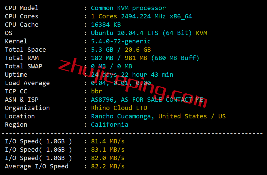 hyu1 简单测评hostyun的走联通AS9929的“洛杉矶kr-精品”系列VPS