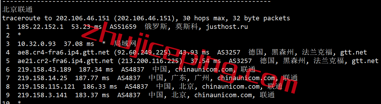 jhm17 justhost：2022年6月26日再次测评莫斯科数据中心的VPS，电信CN2再次出现