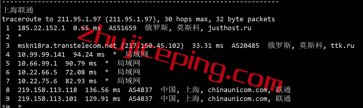 jhm18 justhost：2022年6月26日再次测评莫斯科数据中心的VPS，电信CN2再次出现
