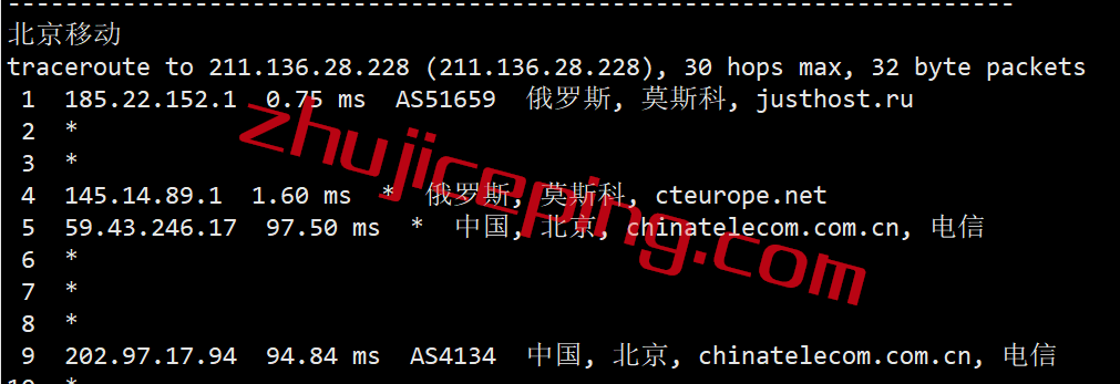 jhm20 justhost：2022年6月26日再次测评莫斯科数据中心的VPS，电信CN2再次出现