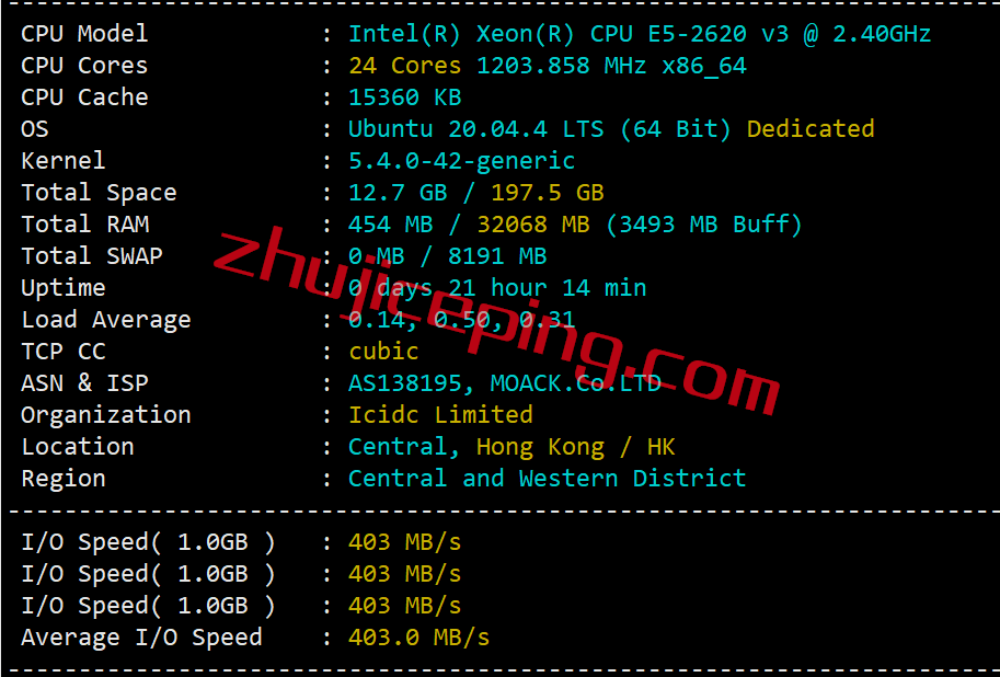 v5kr1 简单测评下V5.net韩国cn2+bgp线路的服务器