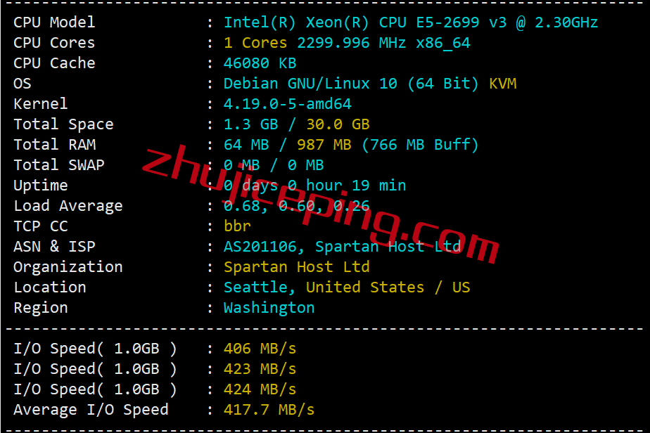 cvu1 简单测评：cmivps美国西雅图三网联通AS4837线路VPS