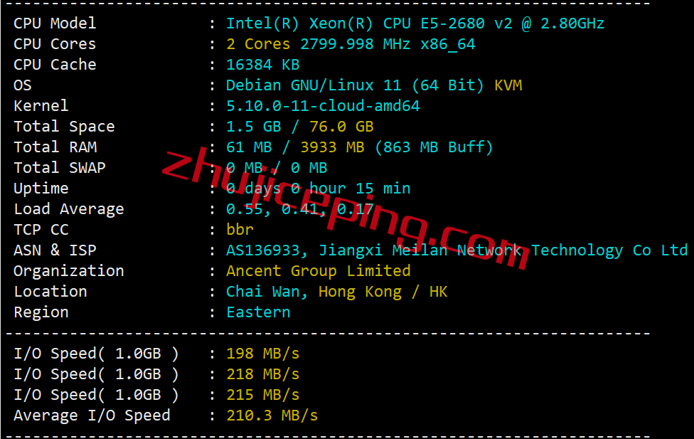 uvpshk1 uuuvps怎么样？简单测评下促销款20M带宽的香港vps