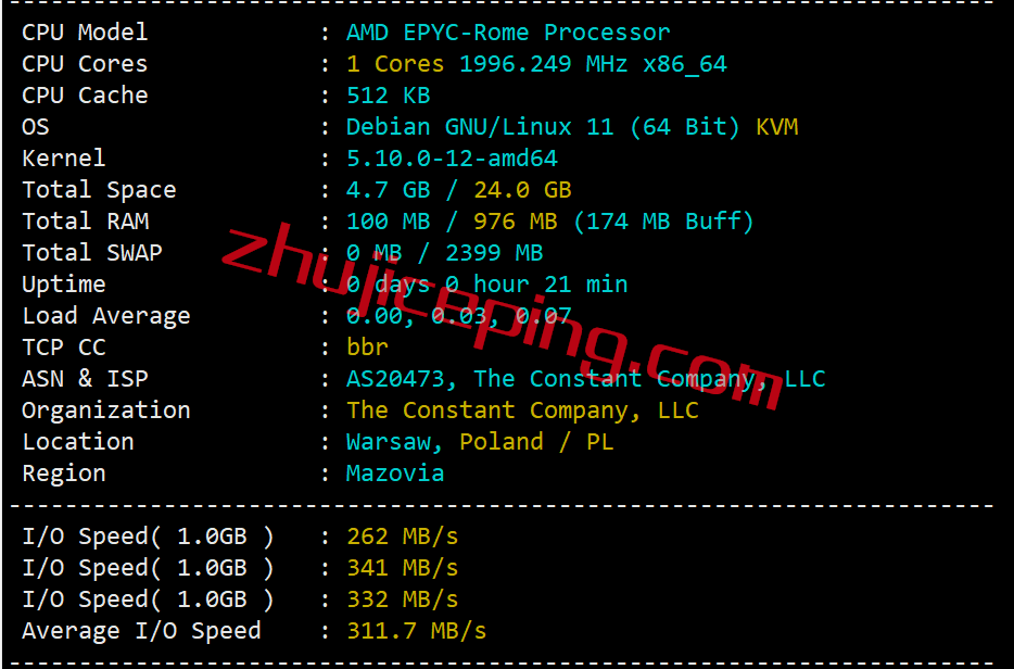 vupl1 Vultr怎么样？Vultr波兰机房与服务器简单测评