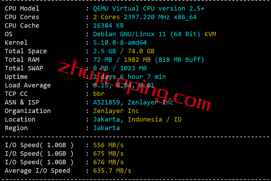 arkid1 zenlayer怎么样？简单测评下印度尼西亚雅加达数据中心的云服务器
