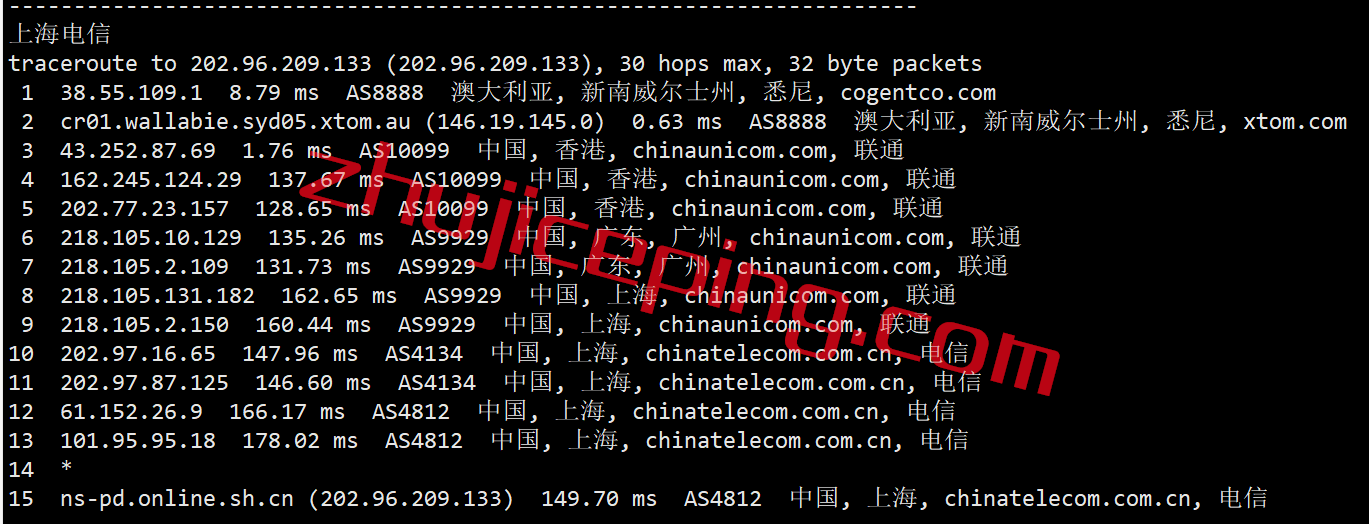 hya16 hostyun怎么样？简单测试下澳大利亚走联通AS9929的VPS