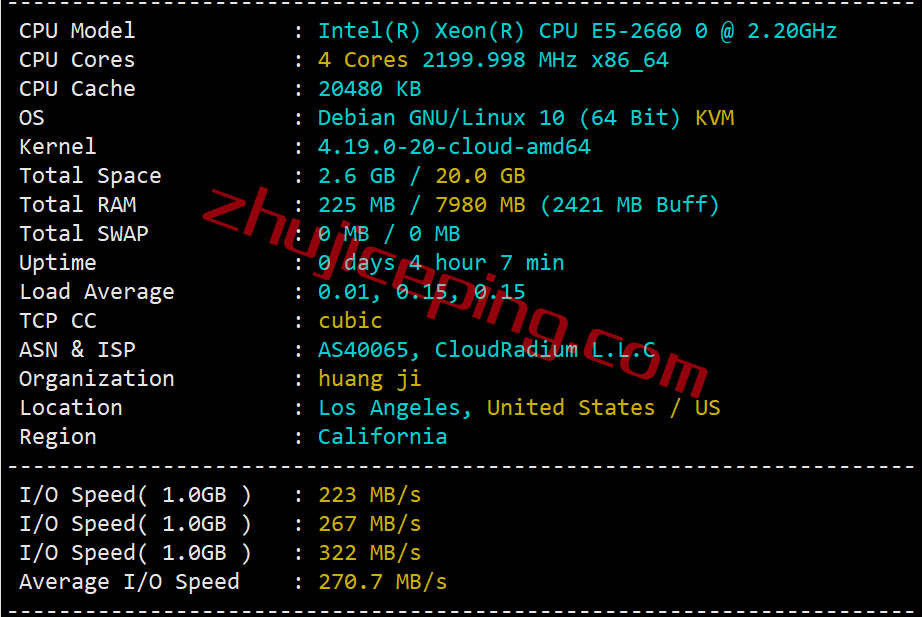 tmhccn1 tmhhost怎么样？简单测评“洛杉矶CERA CN2 GIA”系列VPS