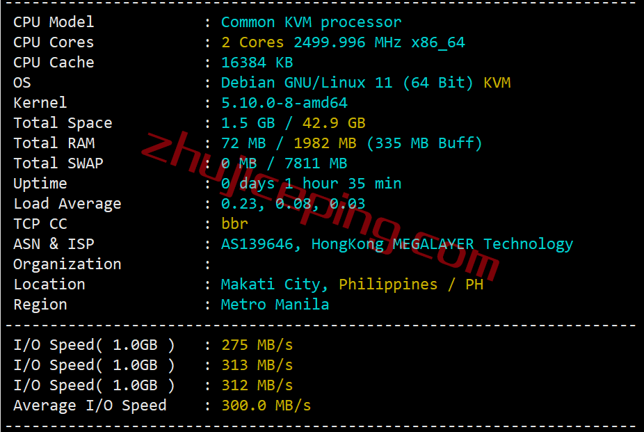 mgphs1 megalayer怎么样？菲律宾International Network线路测评