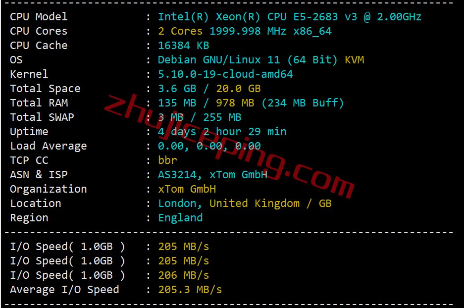 vpslon1 V.PS怎么样？测评英国AS9929网络的云服务器