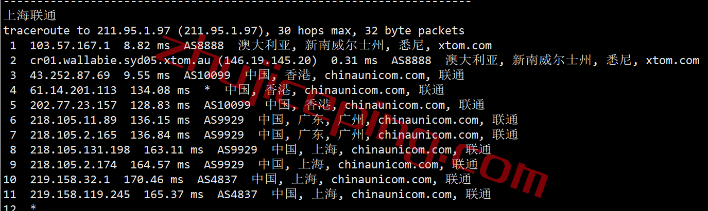 bwhau21 搬瓦工[AUSYD_1]澳大利亚悉尼联通AS9929线路VPS测评