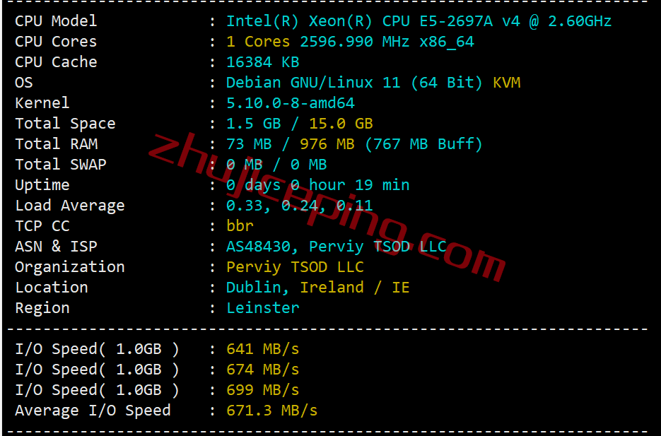 pqie1 the.hosting怎么样？简单测评10Gbps带宽的爱尔兰VPS