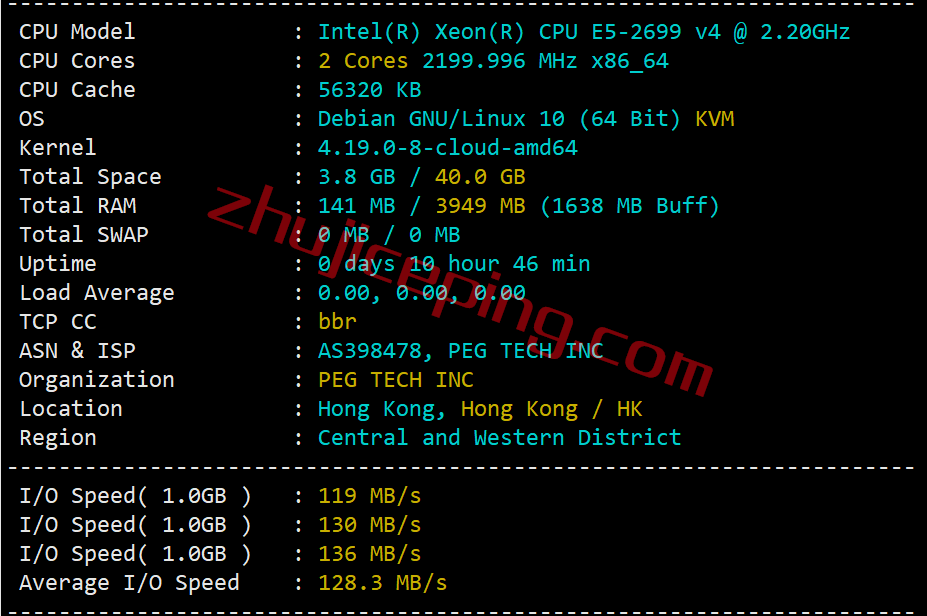 rakhkbgp1 raksmart香港云服务器怎么样？测评香港国际BGP线路