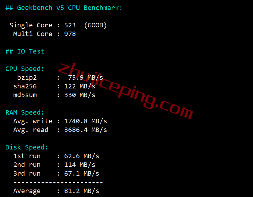 raksgcb29 raksmart新加坡云服务器怎么样？精品网线路(cn2+bgp)测评