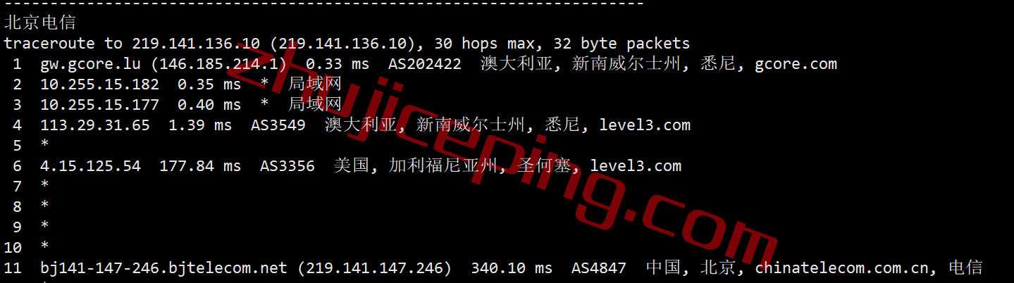 gcau18 gcore vps 怎么样？澳大利VPS(悉尼数据中心)简单测评（Sydney），移动推荐！